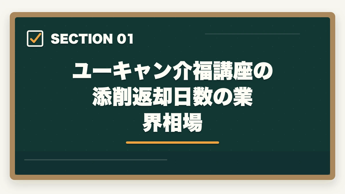 ユーキャン介福講座の添削返却日数の業界相場｜介護福祉士 ユーキャン 添削 遅い 対処法|返却日数の業界相場と待ち時間活用5戦略の図解