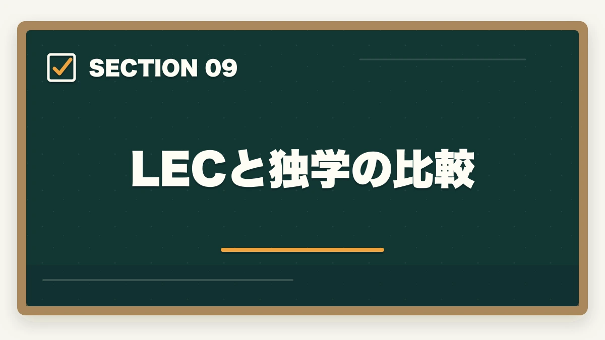 LECと独学の比較｜社会福祉士のLEC評判|10年介護経験者が見たメリット・デメリット【2026年】の図解