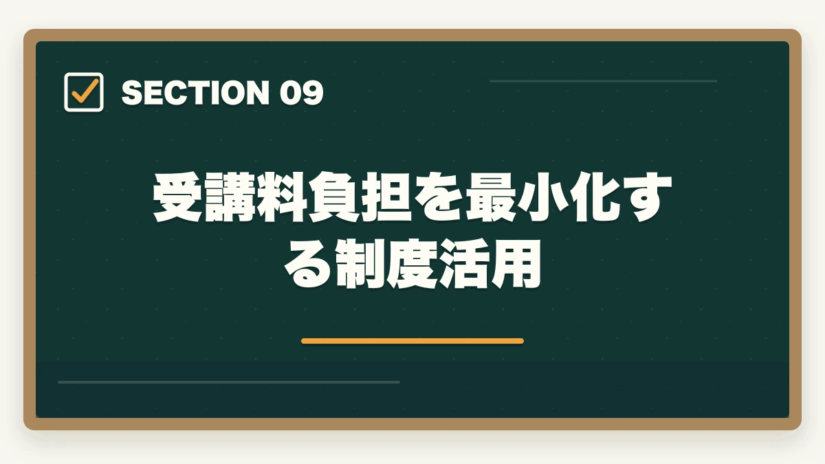 受講料負担を最小化する制度活用｜介護福祉士通信講座おすすめ3社|30代主婦ブランク復職用に厳選の図解