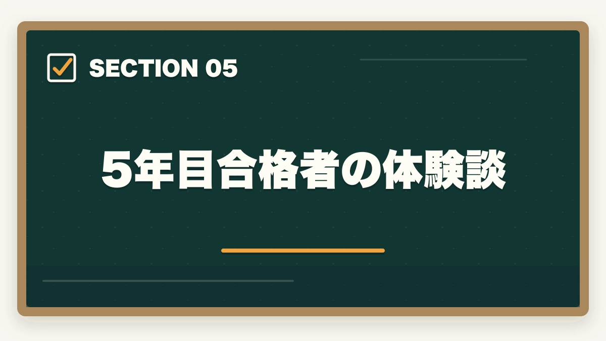 5年目合格者の体験談｜ケアマネ通信講座おすすめ3社|5年目から始める合格率4倍化の図解