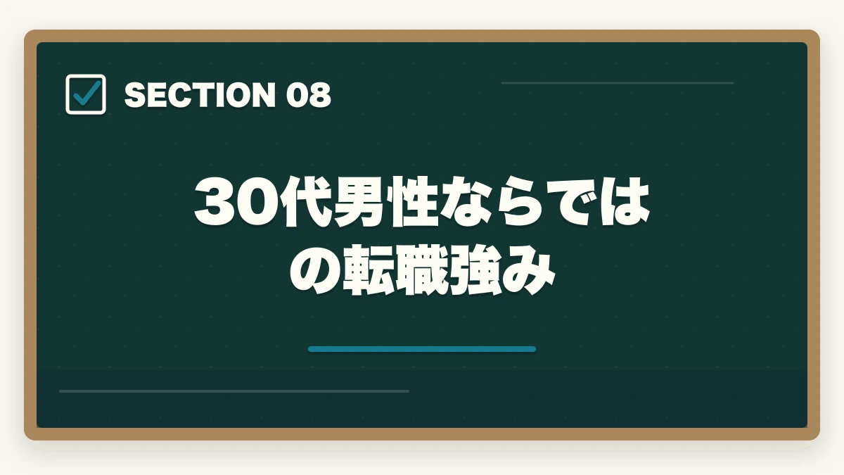 30代男性ならではの転職強み｜介護転職エージェントおすすめ3社|30代男性で年収100万円UPの図解