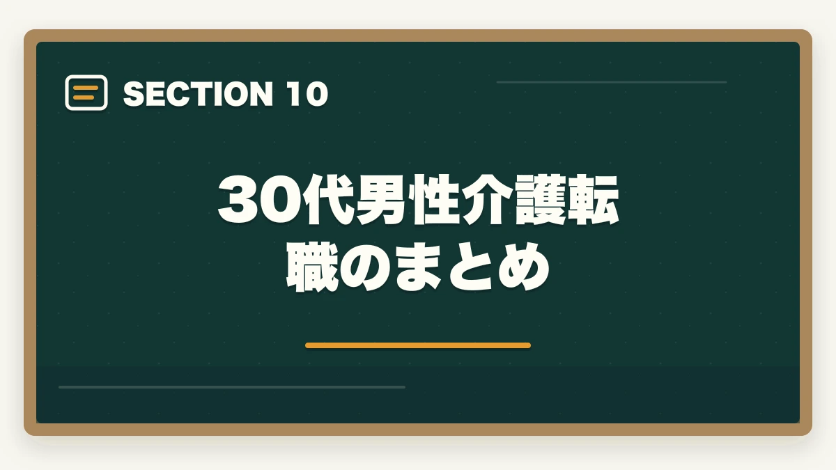 30代男性介護転職のまとめ｜介護転職エージェントおすすめ3社|30代男性で年収100万円UPの図解