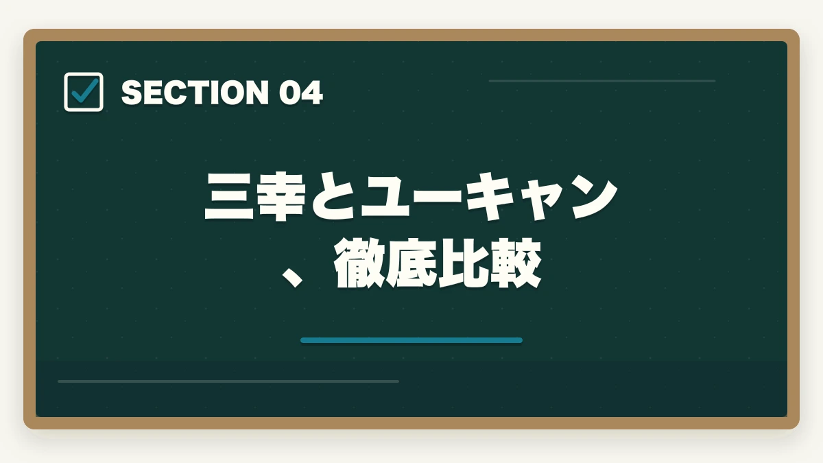 三幸とユーキャン、徹底比較｜ケアマネジャーの三幸福祉カレッジ評判|10年介護経験者が見たメリット・デメリット【2026年】の図解