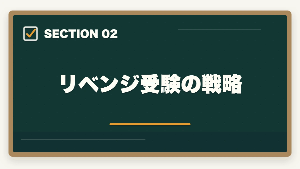 リベンジ受験の戦略｜介福リベンジ通信講座おすすめ3社|不合格から合格率75%超への道の図解