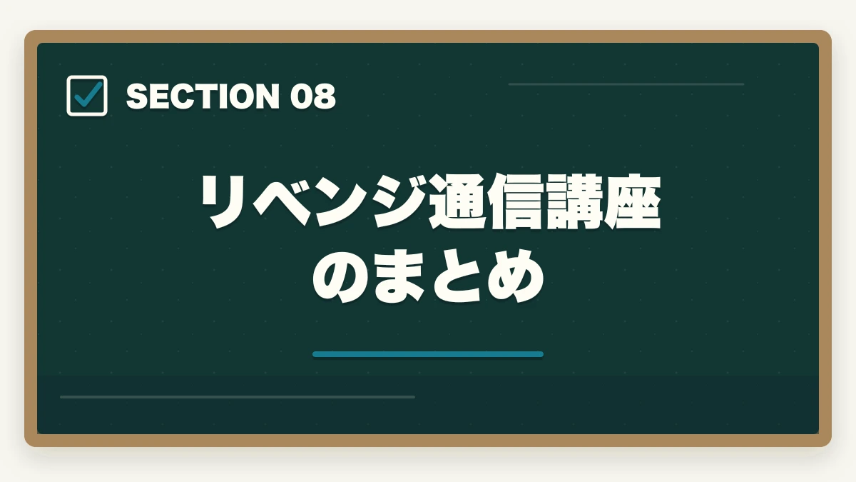 リベンジ通信講座のまとめ｜介福リベンジ通信講座おすすめ3社|不合格から合格率75%超への道の図解