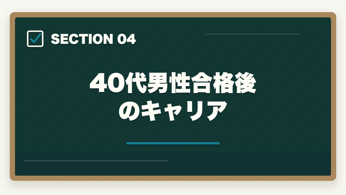 40代男性合格後のキャリア｜介護福祉士通信講座おすすめ3社|40代男性が家族と両立し合格の図解