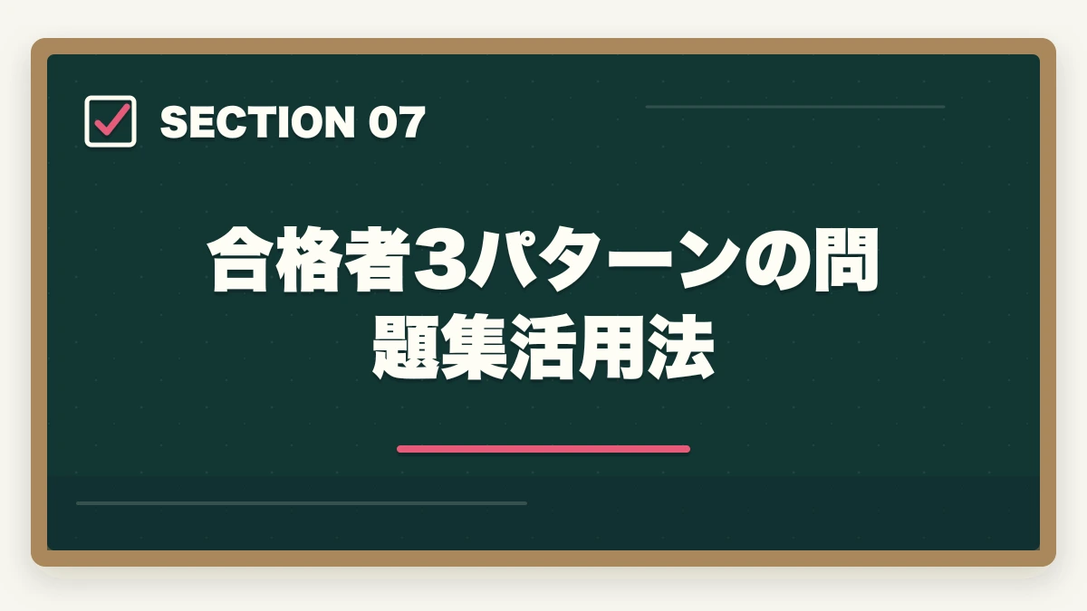 合格者3パターンの問題集活用法｜介護福祉士の問題集おすすめ7冊と6ヶ月で合格点を取る活用術の図解