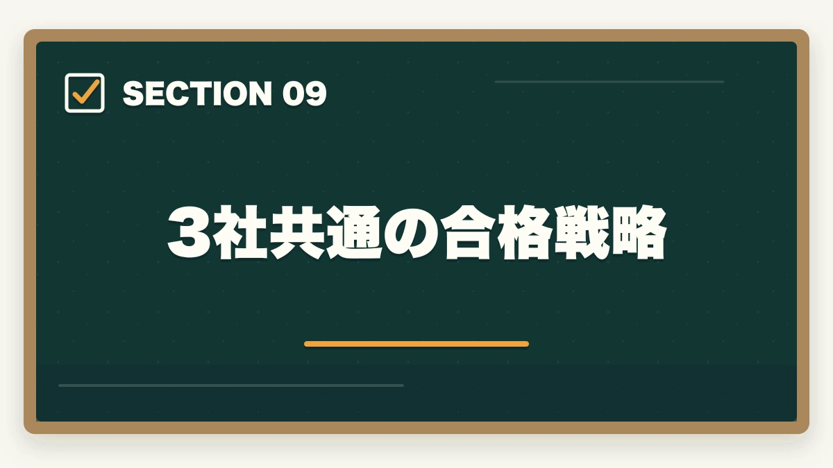 3社共通の合格戦略｜登録販売者通信講座のユーキャンヒューマンキャリカレ3社徹底比較の図解