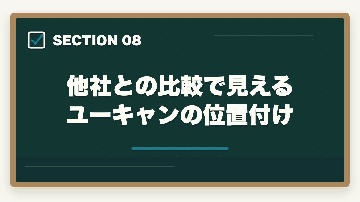 他社との比較で見えるユーキャンの位置付け｜ユーキャン介護福祉士講座の評判は本当?10年現場経験者が口コミと実態を徹底検証の図解