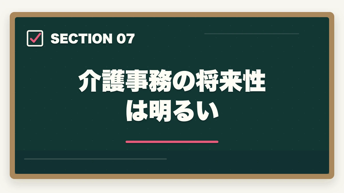 介護事務の将来性は明るい｜介護事務はおすすめ?需要・将来性・通信講座で取れる人気資格を徹底解説の図解