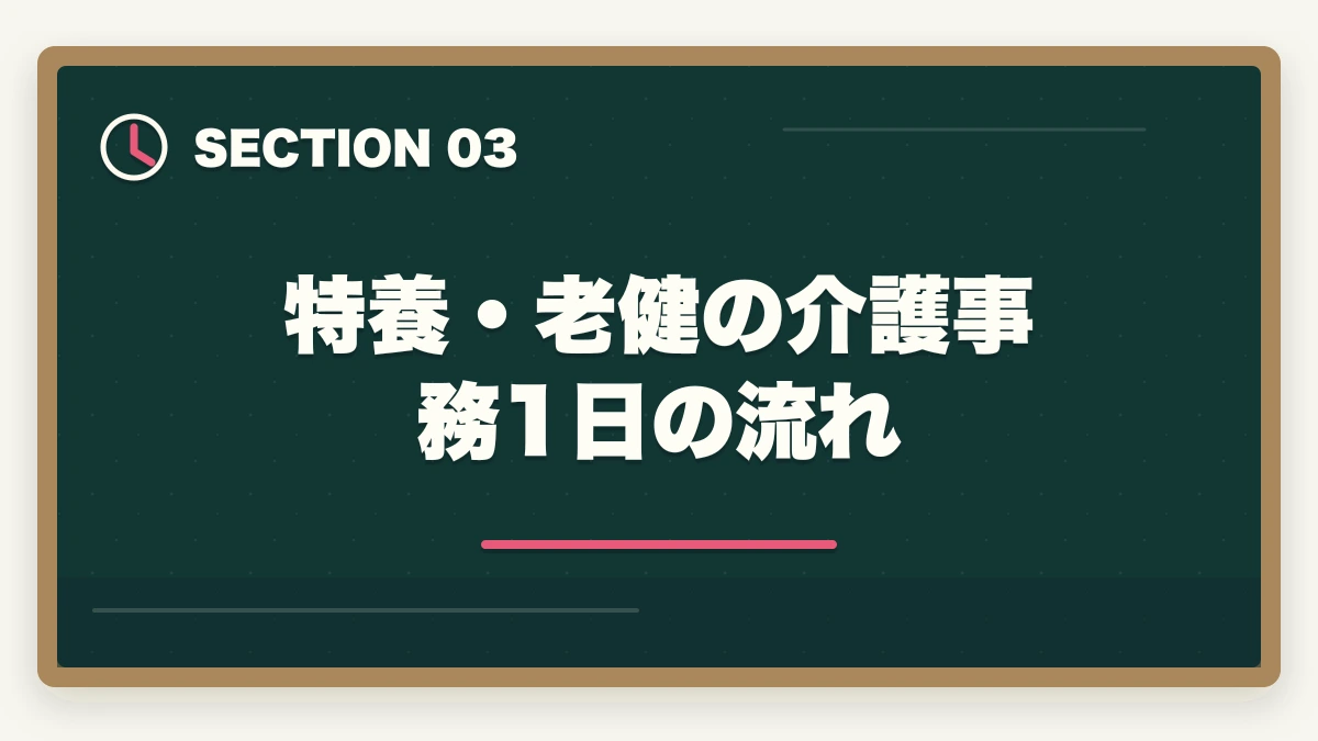 特養・老健の介護事務 1日の流れ｜介護事務の仕事内容と1日の流れ|介護給付費請求からケアマネサポートまで完全解説の図解