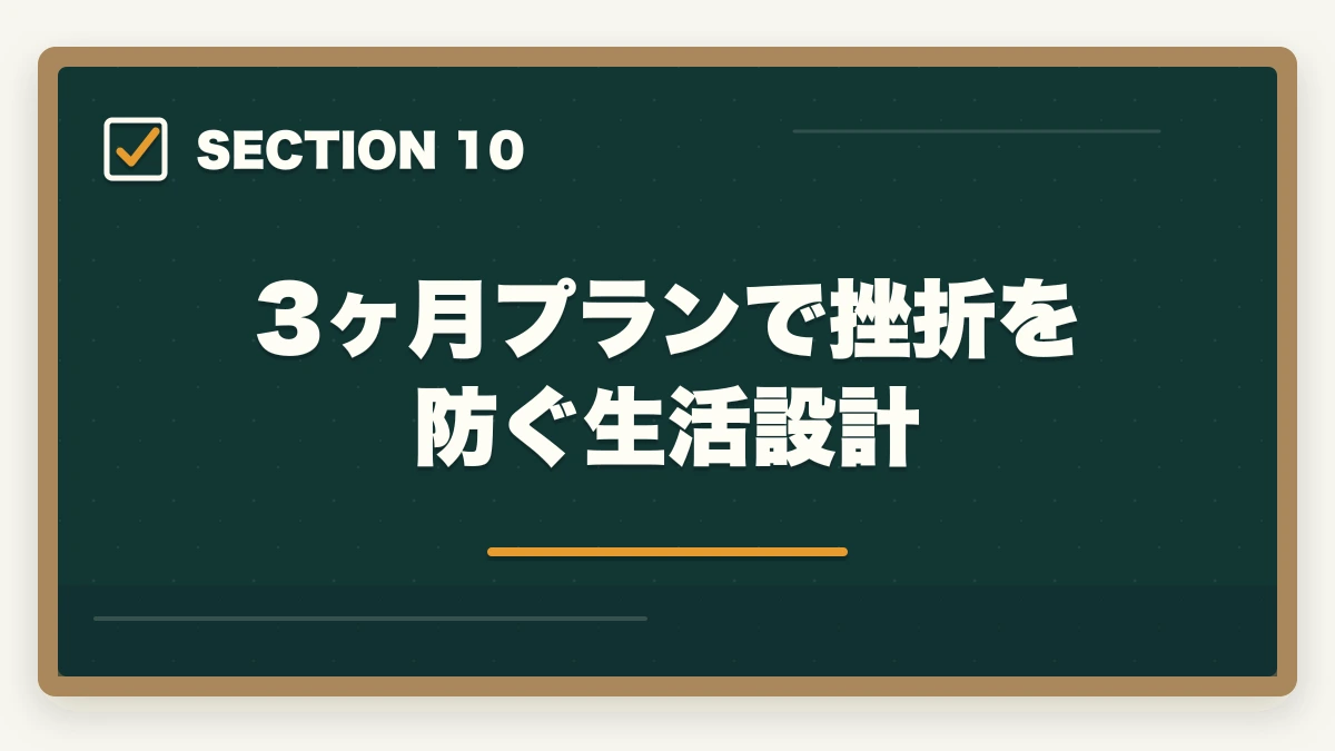 3ヶ月プランで挫折を防ぐ生活設計｜介護事務は何ヶ月で取れる?最短3ヶ月から1年までの期間別合格戦略の図解