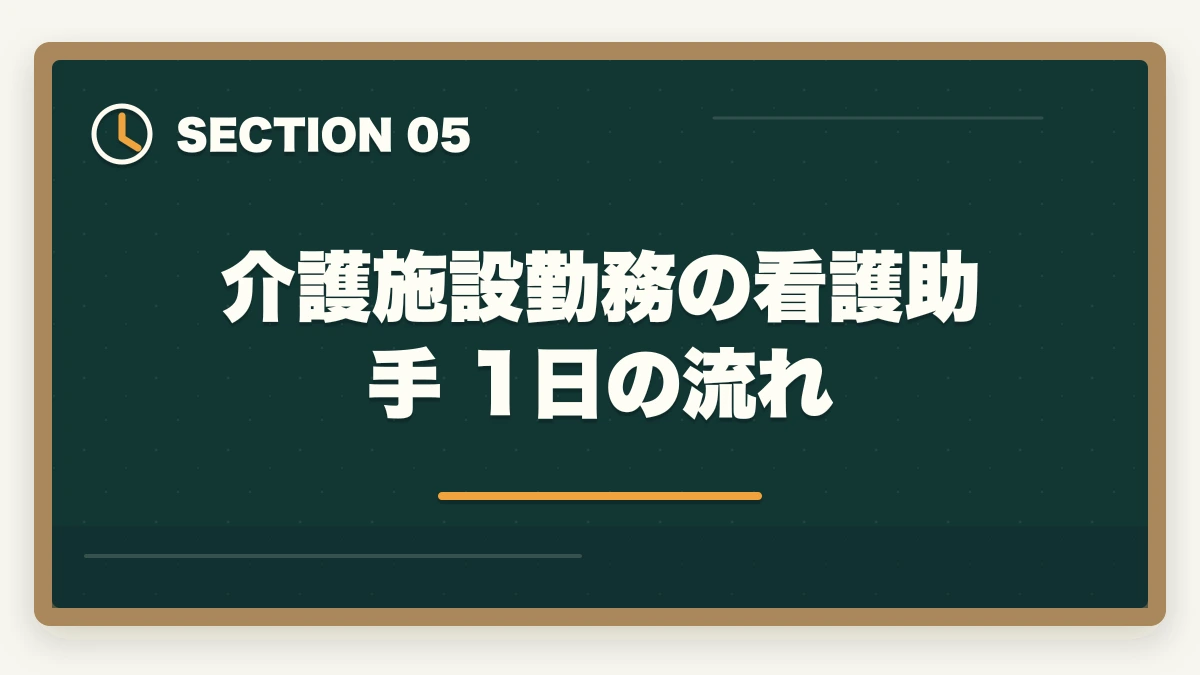 介護施設勤務の看護助手 1日の流れ｜看護助手の仕事内容と1日の流れ|病室清掃から患者ケアまで業務をリアル解説の図解