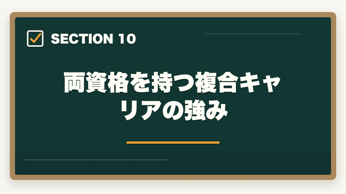両資格を持つ複合キャリアの強み｜看護助手と介護福祉士の違い|仕事内容・給料・将来性を徹底比較してキャリアを選ぶの図解