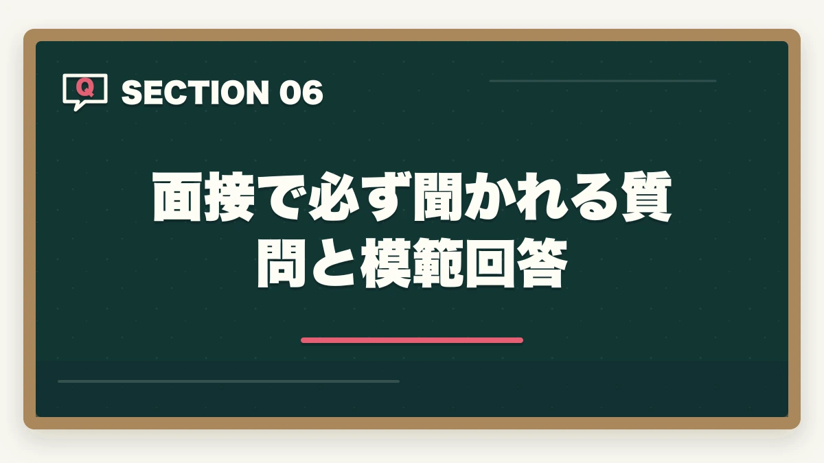 面接で必ず聞かれる質問と模範回答｜看護助手の中途採用は30代・40代未経験でも可能|転職成功の5つのコツの図解