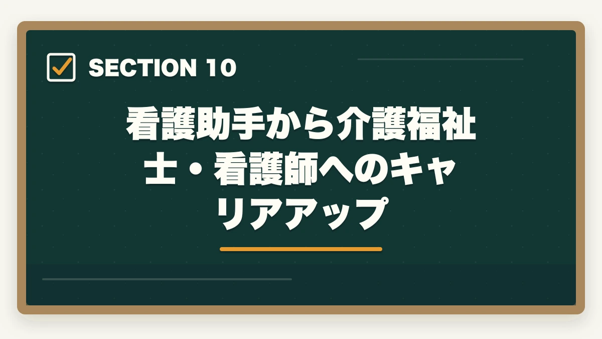 看護助手から介護福祉士・看護師へのキャリアアップ｜看護助手は子育て中のママの復職先に最適|シフト調整・ブランクOKの理由の図解