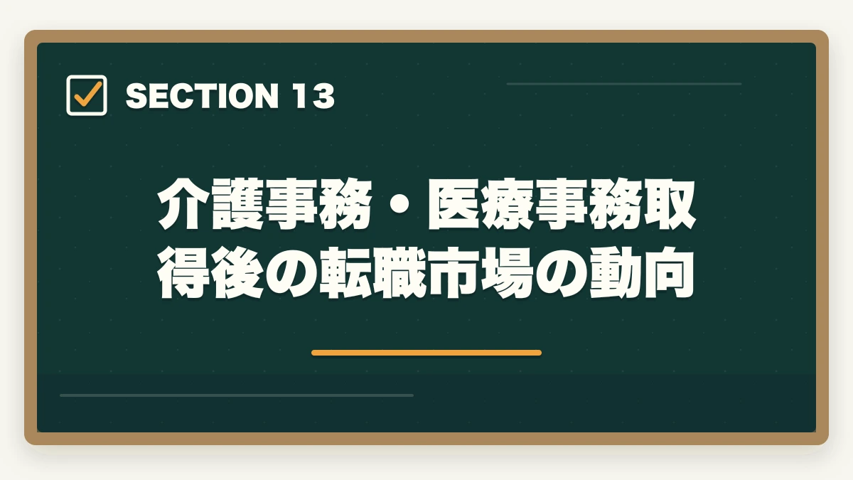 介護事務・医療事務取得後の転職市場の動向｜介護事務と医療事務はどっちが良い?5つの軸で比較|あなたに向いているのはこっちの図解