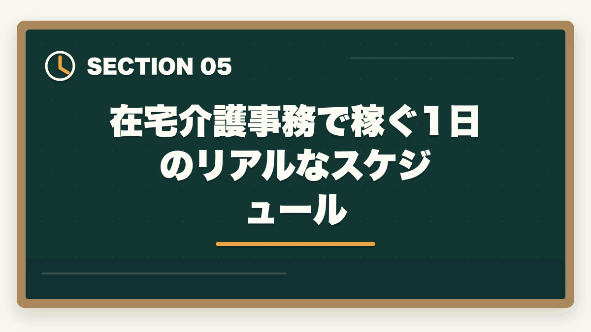 在宅介護事務で稼ぐ1日のリアルなスケジュール｜介護事務は在宅ワーク可能?リモート求人の探し方と必要なPCスキル完全ガイドの図解