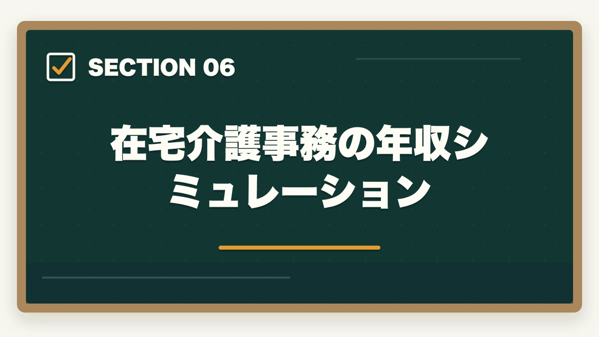 在宅介護事務の年収シミュレーション｜介護事務は在宅ワーク可能?リモート求人の探し方と必要なPCスキル完全ガイドの図解