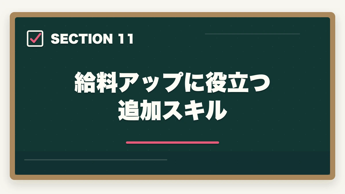 給料アップに役立つ追加スキル｜医療事務で給料アップする転職戦略|年収100万円アップを実現する5つのステップの図解