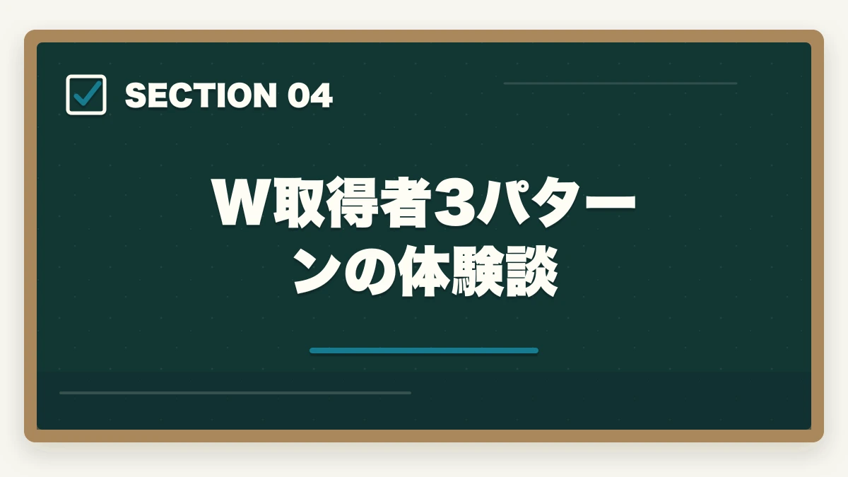 W取得者3パターンの体験談｜介護福祉士・ケアマネと福祉住環境コーディネーターのW取得は最強?年収アップ事例と取得順序ガイドの図解