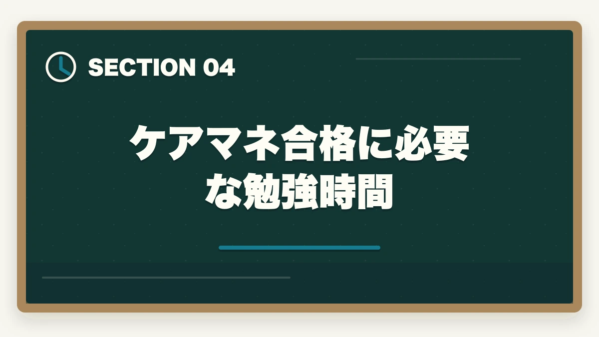 ケアマネ合格に必要な勉強時間｜ケアマネジャー試験の合格率と難易度|10年介護経験者が過去5年データから合格戦略を解説【2026年】の図解