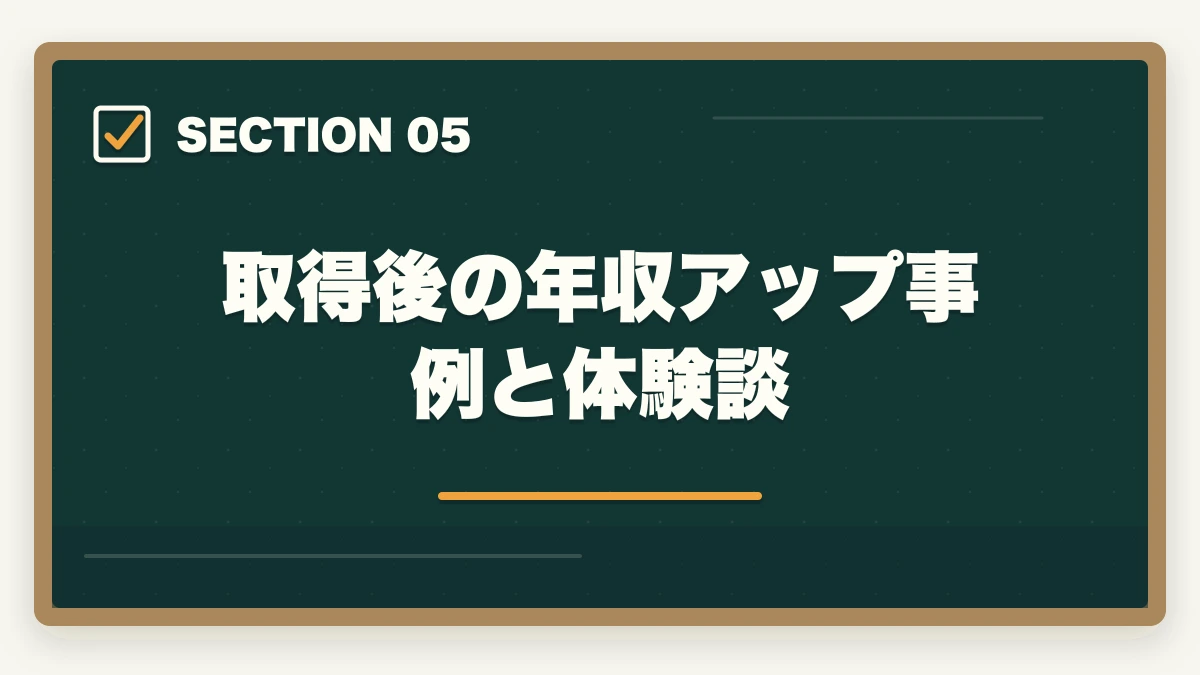 取得後の年収アップ事例と体験談｜看取りケアパートナーは介護現場で活きる?多死社会の終末期ケアスキル取得ガイドの図解