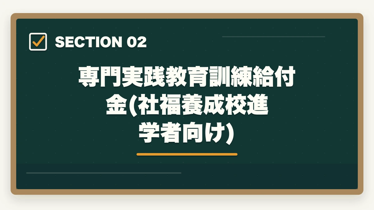 専門実践教育訓練給付金(社福養成校進学者向け)｜社会福祉士の教育訓練給付金でいくら戻る?ユーキャン・大原の実質負担額と申請方法完全ガイドの図解