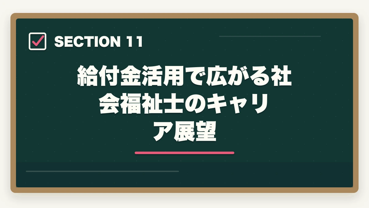 給付金活用で広がる社会福祉士のキャリア展望｜社会福祉士の教育訓練給付金でいくら戻る?ユーキャン・大原の実質負担額と申請方法完全ガイドの図解