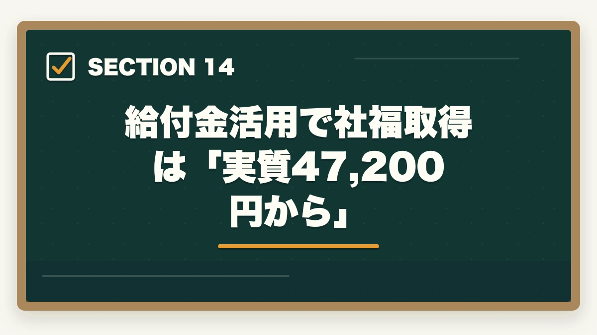 給付金活用で社福取得は「実質47,200円から」｜社会福祉士の教育訓練給付金でいくら戻る?ユーキャン・大原の実質負担額と申請方法完全ガイドの図解