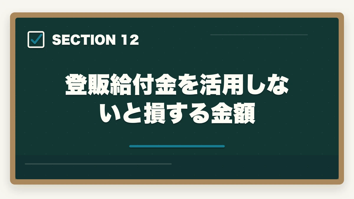 登販給付金を活用しないと損する金額|登録販売者の教育訓練給付金でいくら戻る?ユーキャン・キャリカレ・ヒューマンの実質負担額完全比較の図解
