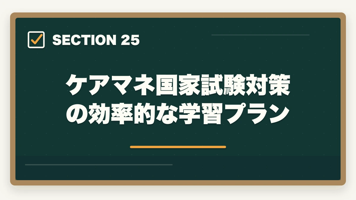 ケアマネ国家試験対策の効率的な学習プラン｜ユーキャンケアマネジャーの分割払いvs一括払い完全比較|月々3,900円から始める支払い方法ガイドの図解