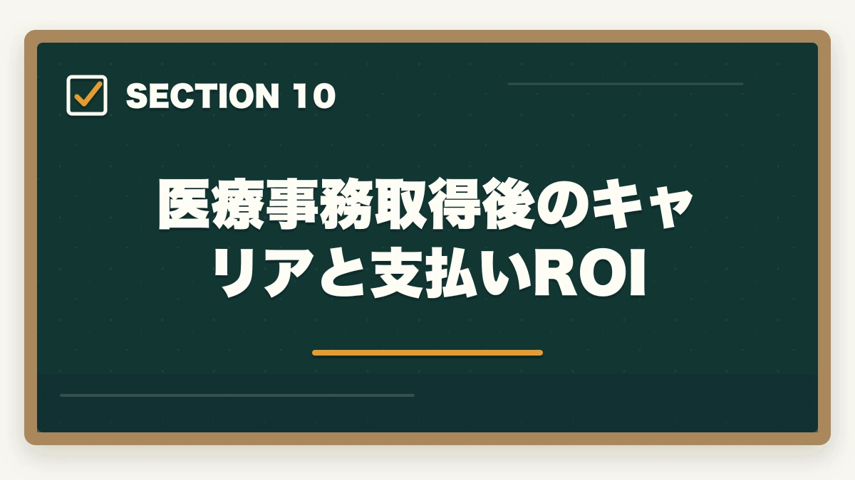 医療事務取得後のキャリアと支払いROI|ユーキャン医療事務の分割払いvs一括払い完全比較|月々3,300円から始める支払い方法ガイドの図解