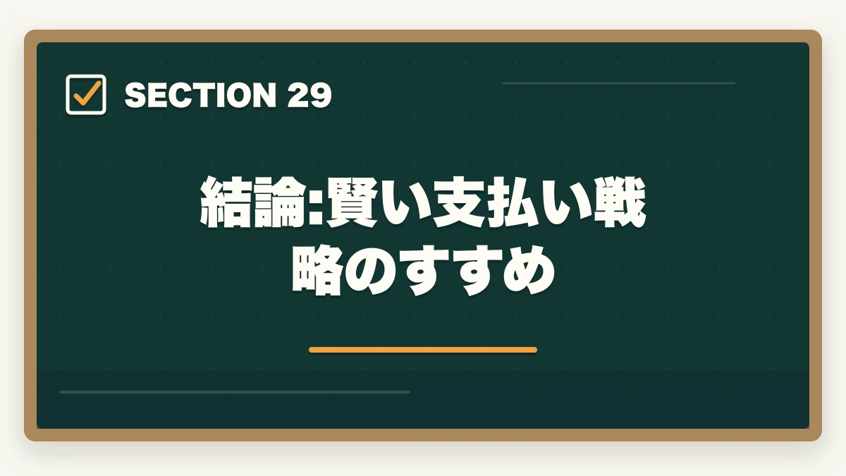 結論:賢い支払い戦略のすすめ|ユーキャン医療事務の分割払いvs一括払い完全比較|月々3,300円から始める支払い方法ガイドの図解