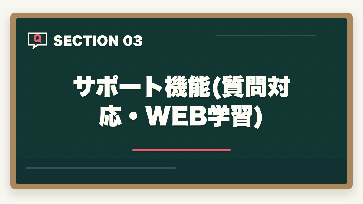 サポート機能(質問対応・WEB学習)|ユーキャン介護福祉士の教材中身レビュー|テキスト4冊+問題集+添削3回を10年経験者が徹底検証の図解