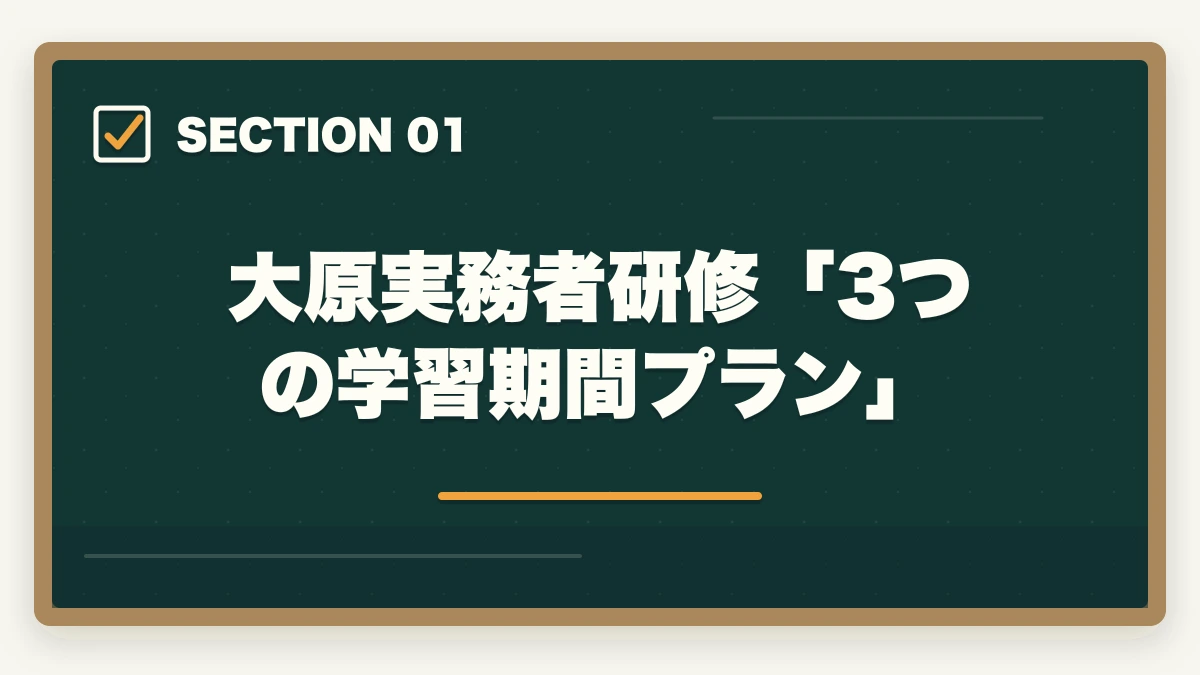 大原実務者研修「3つの学習期間プラン」|大原実務者研修は何ヶ月で取れる?|標準6ヶ月・最短3ヶ月・余裕12ヶ月の3プラン完全比較の図解