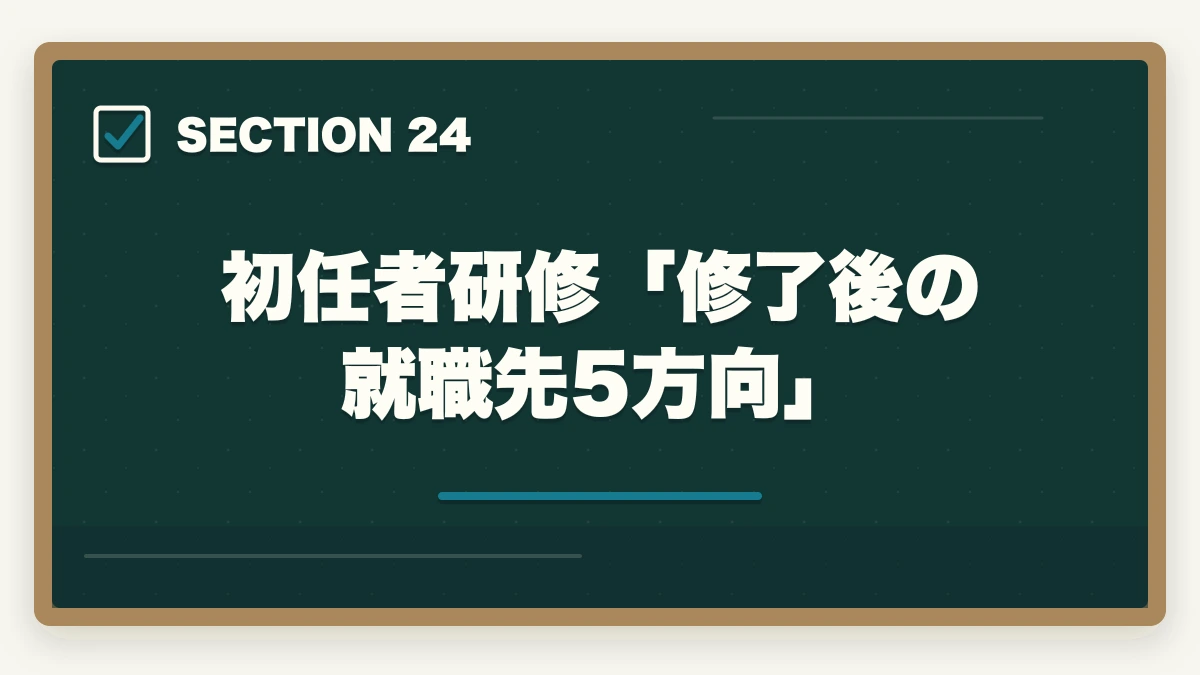 初任者研修「修了後の就職先5方向」|大原初任者研修は何ヶ月で取れる?|標準3-4ヶ月・最短2ヶ月・余裕6ヶ月の3プラン完全比較の図解