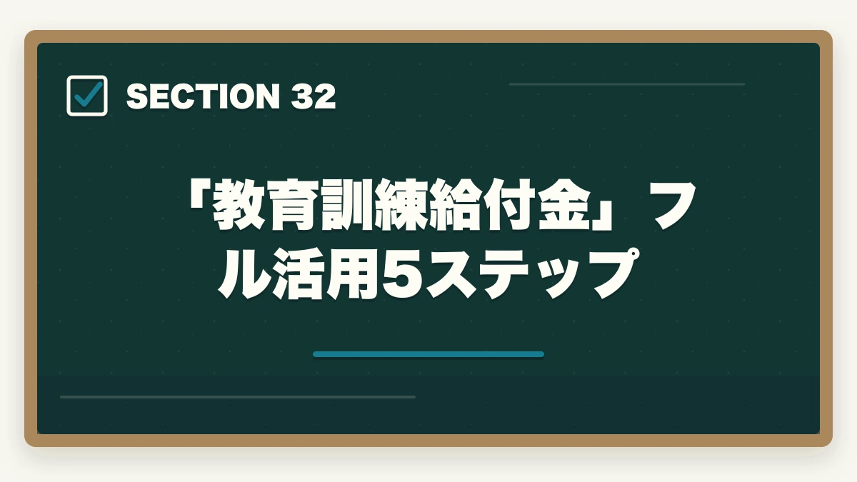 「教育訓練給付金」フル活用5ステップ|ユーキャン調剤薬局事務は何ヶ月で取れる?|標準3ヶ月・最短2ヶ月・余裕6ヶ月の3プラン完全比較の図解