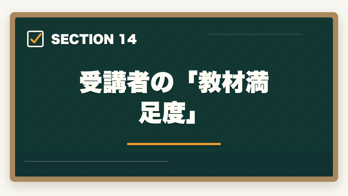 受講者の「教材満足度」｜ユーキャン福祉住環境CDの教材中身レビュー|テキスト5冊+DVD2巻を3級保有者が徹底評価の図解