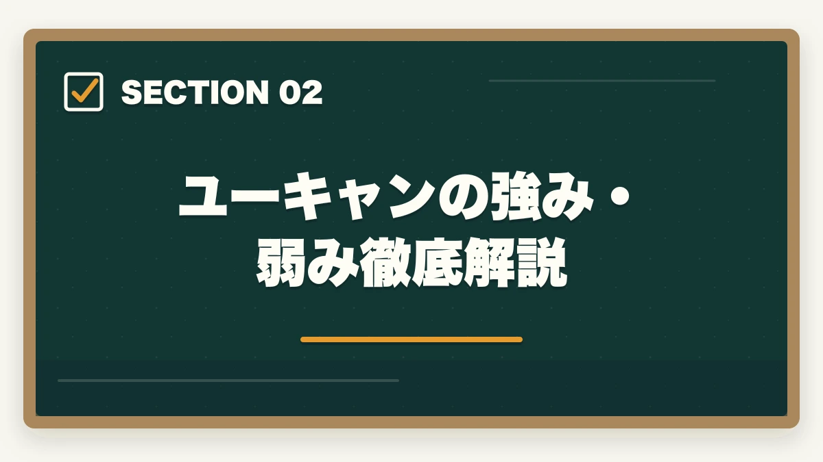ユーキャンの強み・弱み徹底解説｜介護・医療通信講座おすすめ3社徹底比較|ユーキャン・キャリカレ・ヒューマンアカデミーを10年経験者が評価の図解