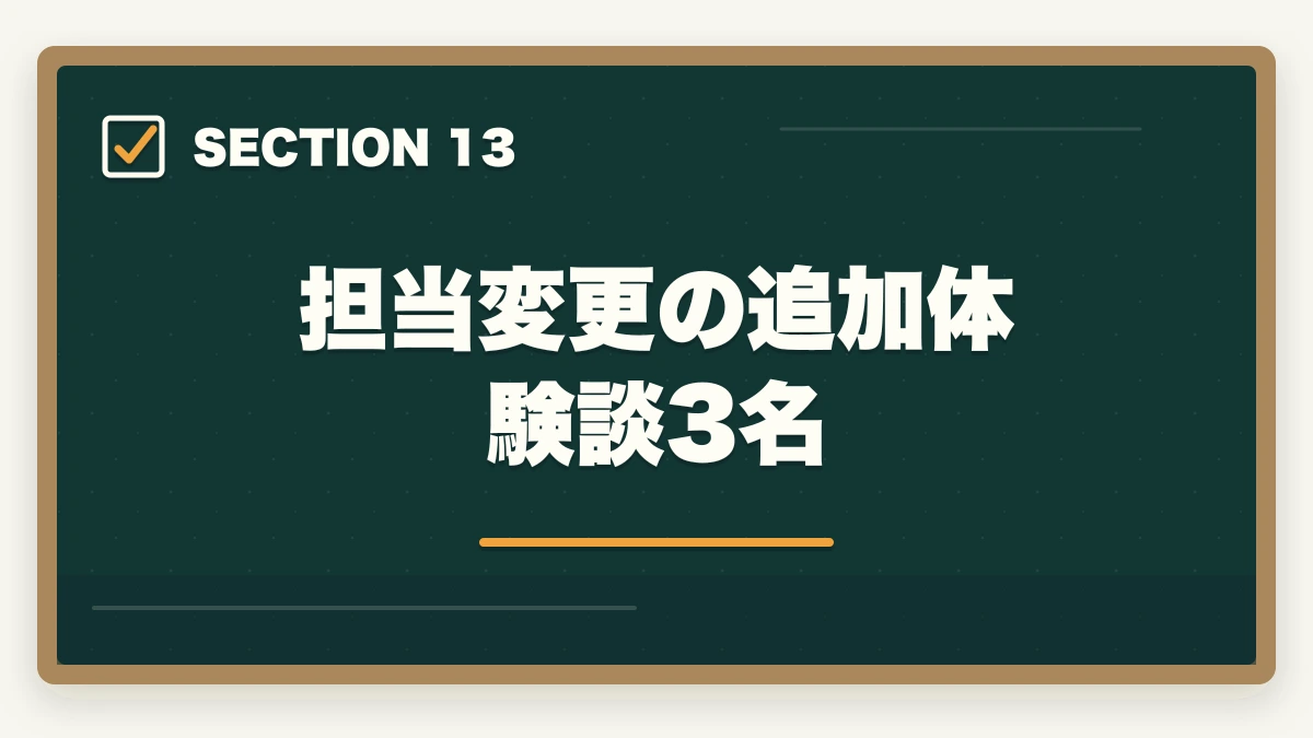 担当変更の追加体験談3名|ケアマネ担当変更の手続き完全ガイド|変更5大理由+5ステップ依頼法+NG言動5パターンの図解