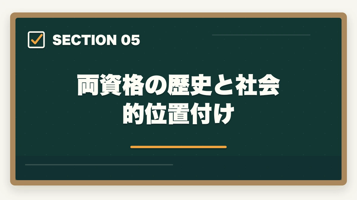 両資格の歴史と社会的位置付け|ケアマネと社会福祉士どっちを取るべき?5軸完全比較とタイプ別判断の図解