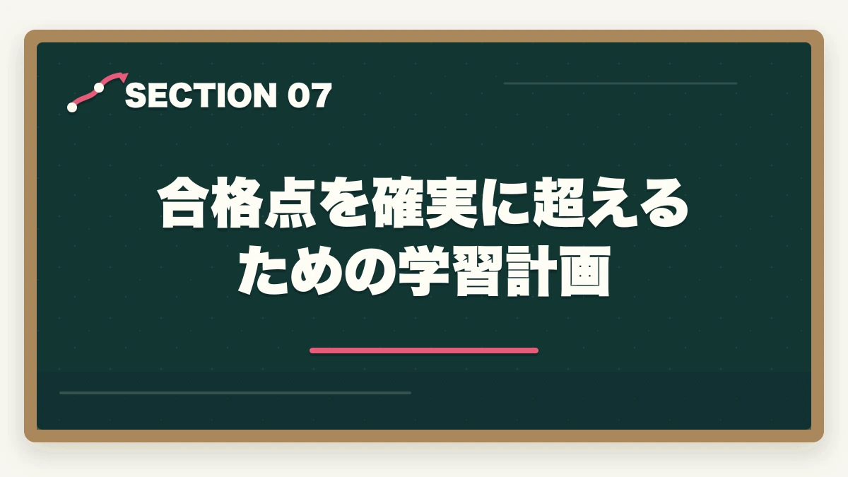 合格点を確実に超えるための学習計画｜ケアマネ試験の合格点推移と難易度予測の図解