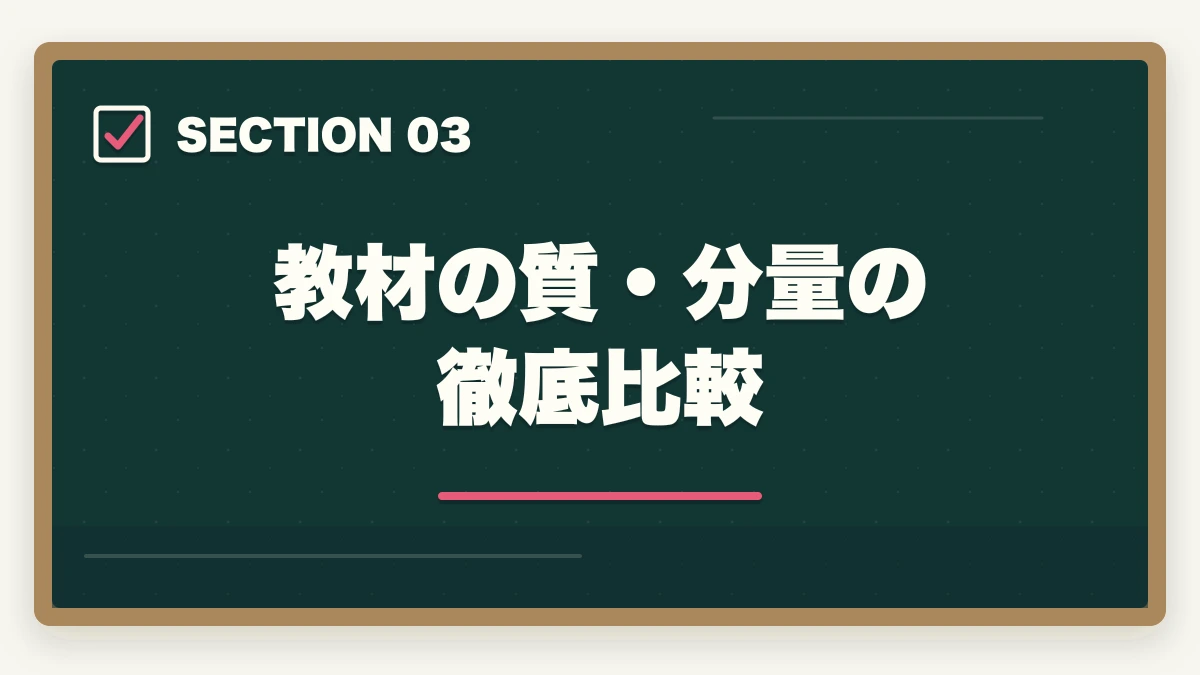 教材の質・分量の徹底比較｜介護福祉士のユーキャンとキャリカレを徹底比較の図解