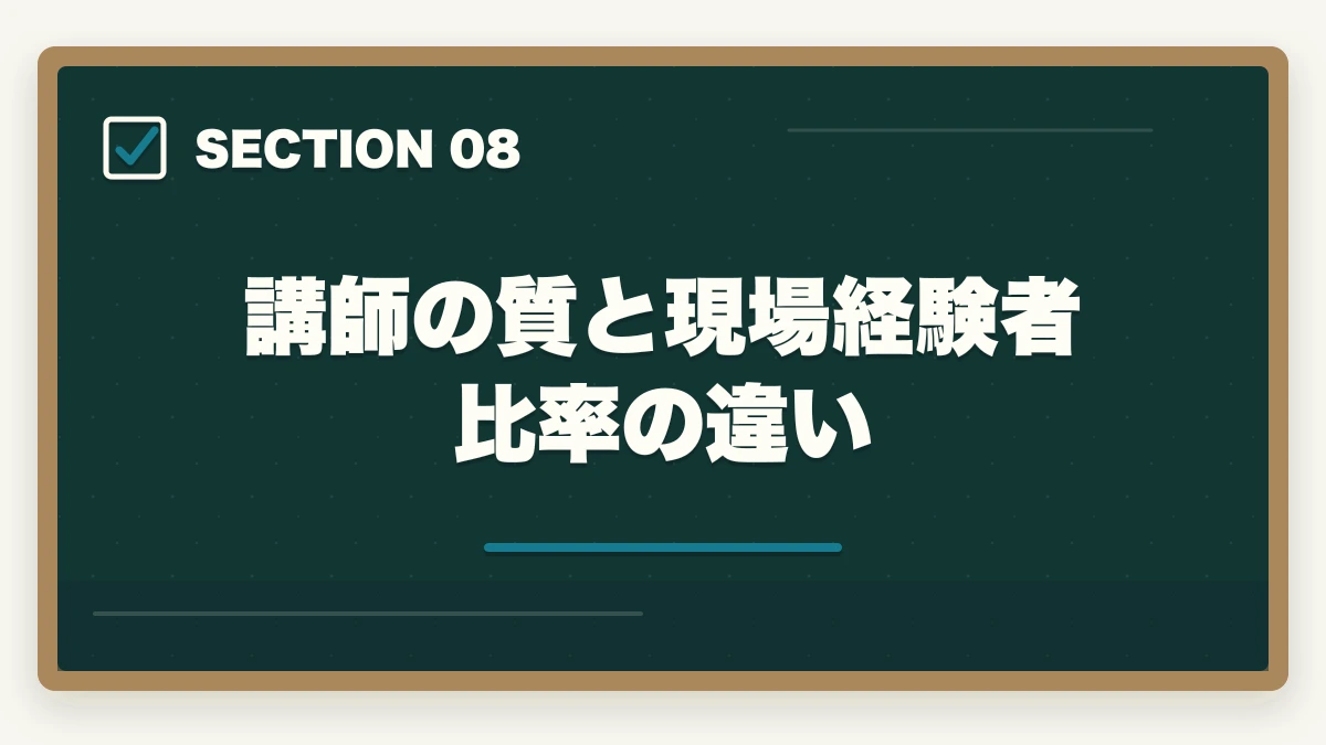 講師の質と現場経験者比率の違い｜介護職員初任者研修のニチイと三幸福祉カレッジを徹底比較の図解