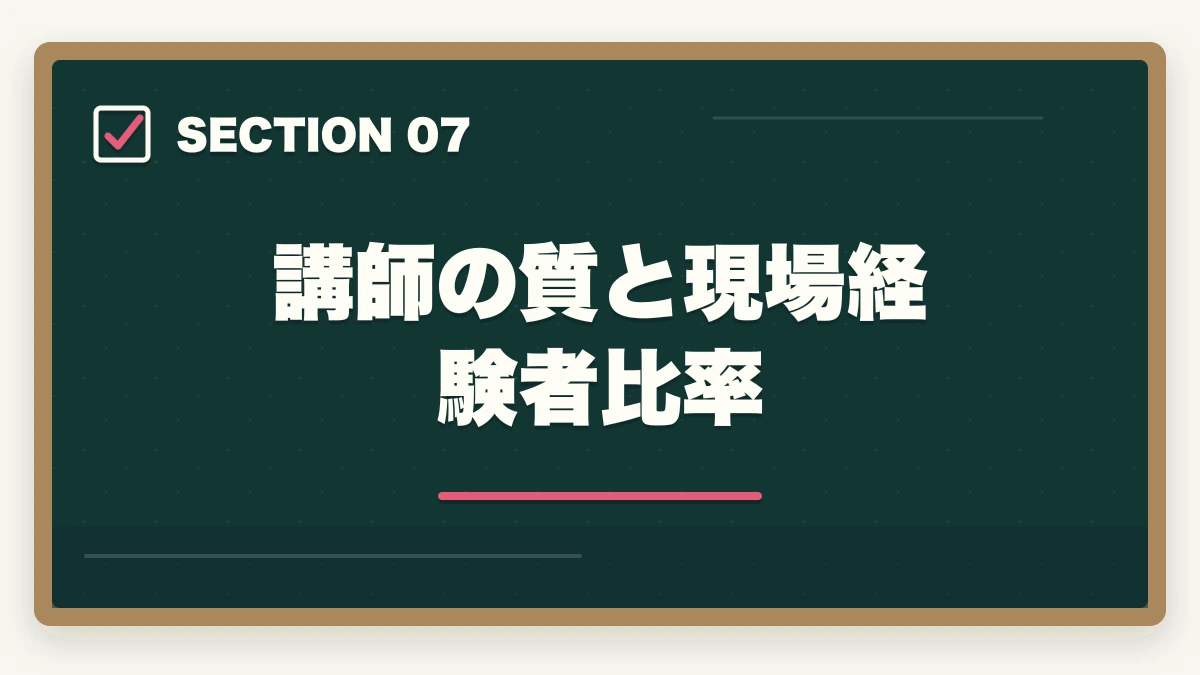 講師の質と現場経験者比率｜実務者研修のニチイと三幸福祉カレッジを徹底比較の図解