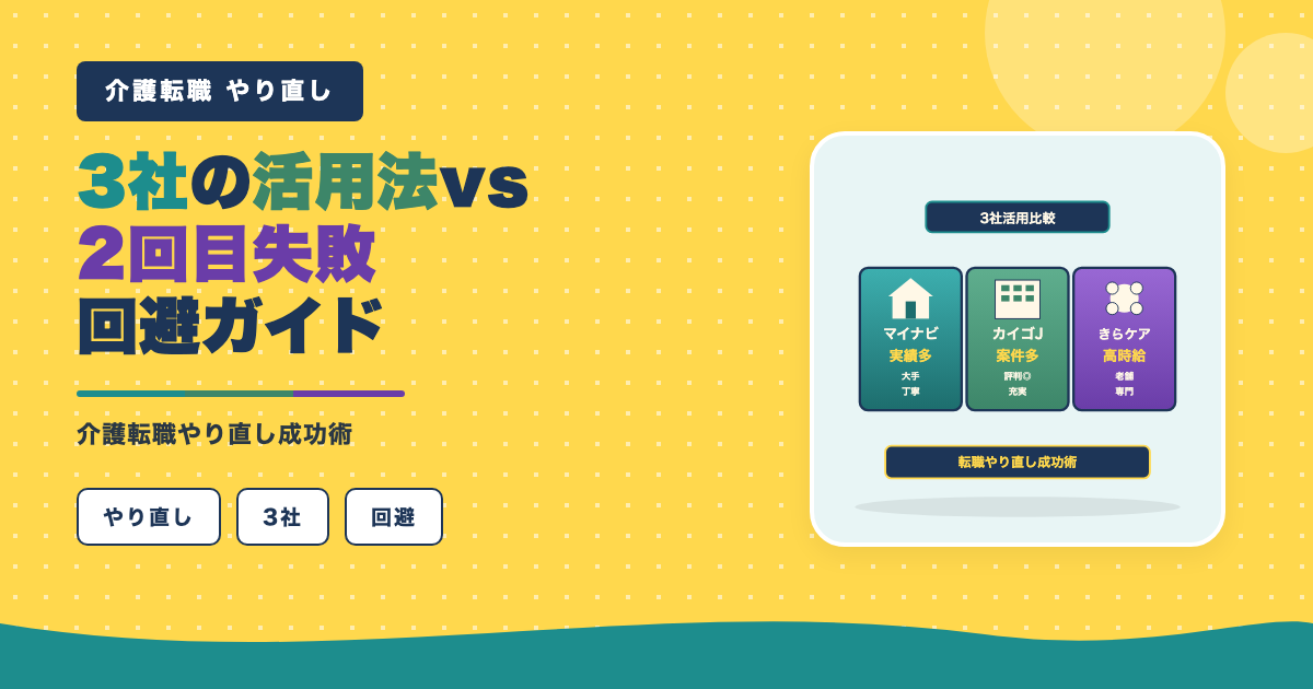 エージェント3社で2回目失敗回避