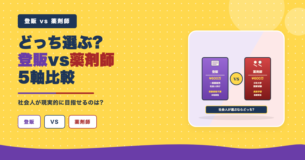 5軸で徹底比較・社会人が目指せる選択
