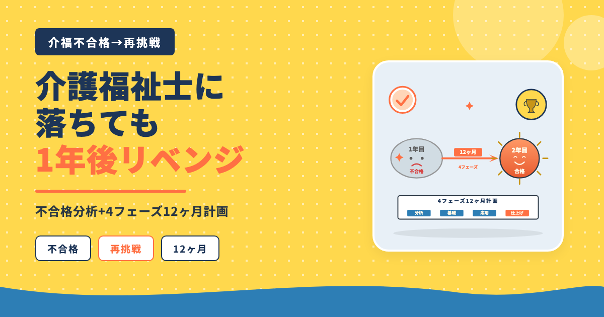 介護福祉士不合格から1年後リベンジ