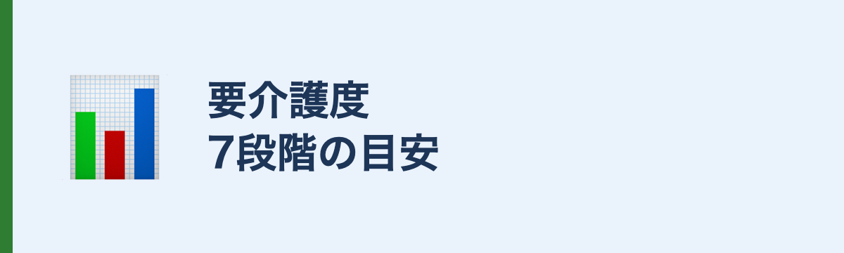 要介護度7段階の目安